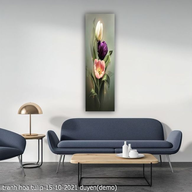 tranh hoa tulip 15 10 2021 duyen 